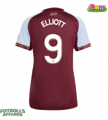 Aston Villa Harvey Elliott #9 Hemmatröja Kvinnor 2025-26 Kortärmad